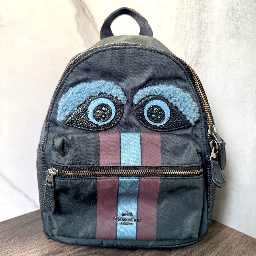 RARE Coach Charlie Backpack Bear Face F22894